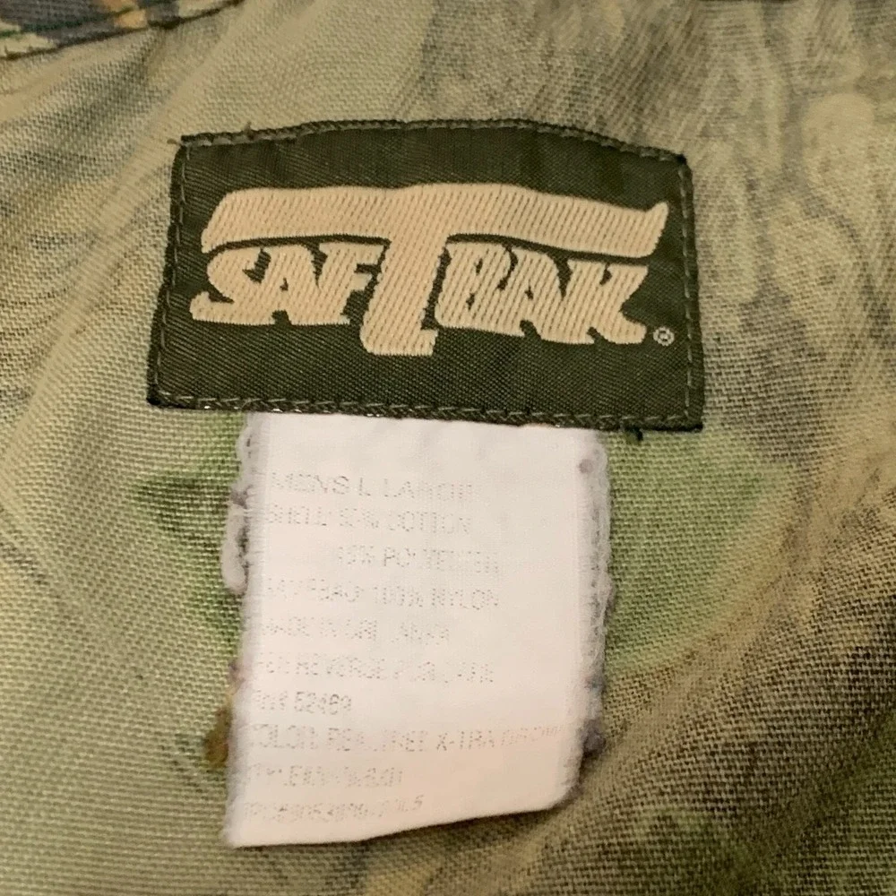 Saftbak Realtree Game Bag Vest Large Winter‎ Camo Duck Bird Hunting